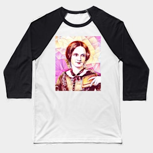 Charlotte Bronte Pink Portrait | Charlotte Brontë Artwork 13 Baseball T-Shirt